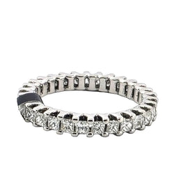 Bague Alliance en or blanc et diamants - Castafiore