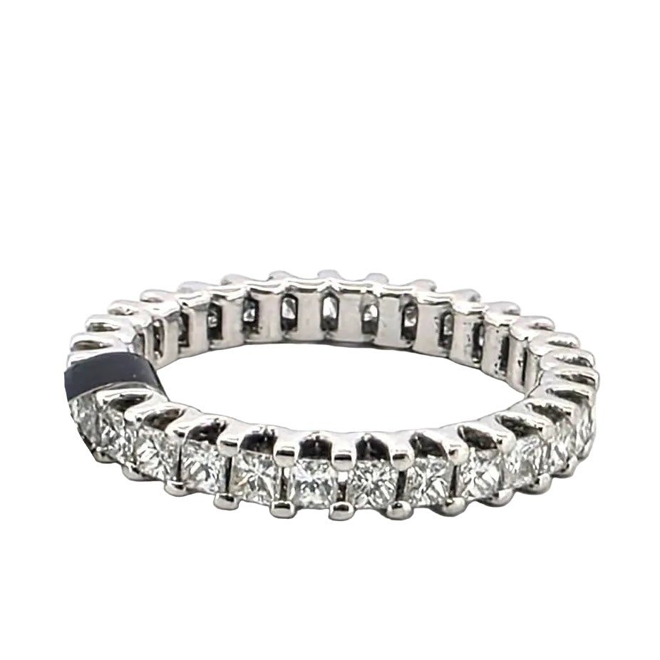 Bague Alliance en or blanc et diamants - Castafiore