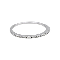 Bague Alliance en or blanc et diamants - Castafiore