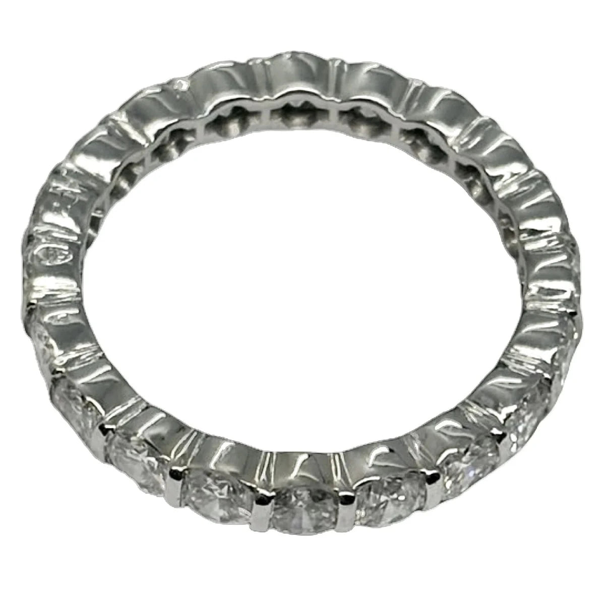 Bague Alliance en or blanc et diamants - Castafiore