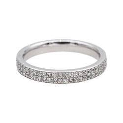 Bague Alliance en or blanc et diamants - Castafiore