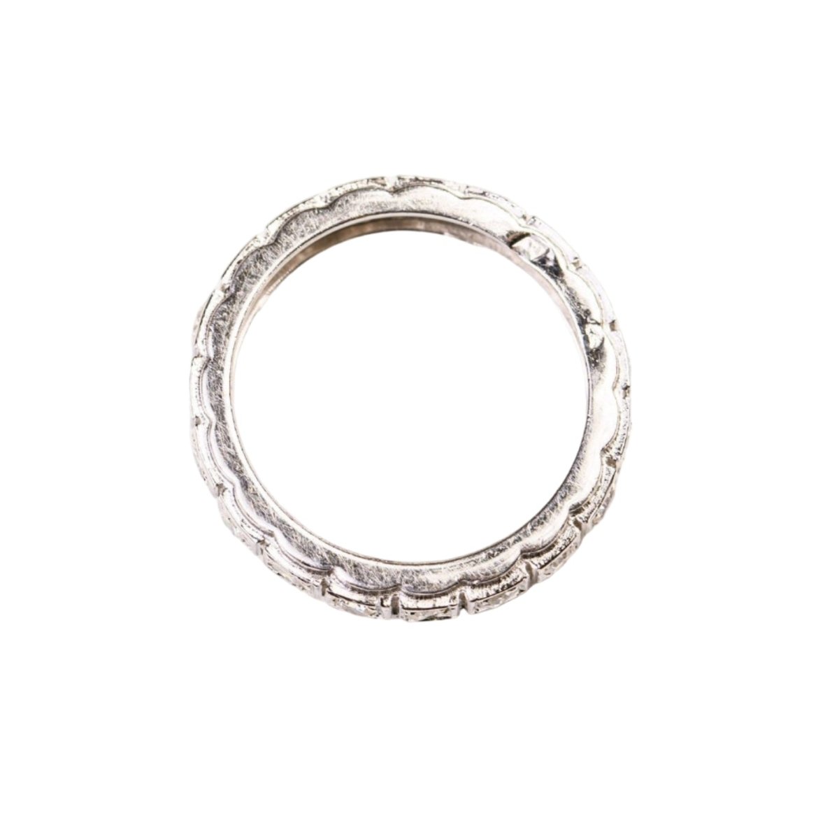 Bague Alliance en or blanc et diamants - Castafiore