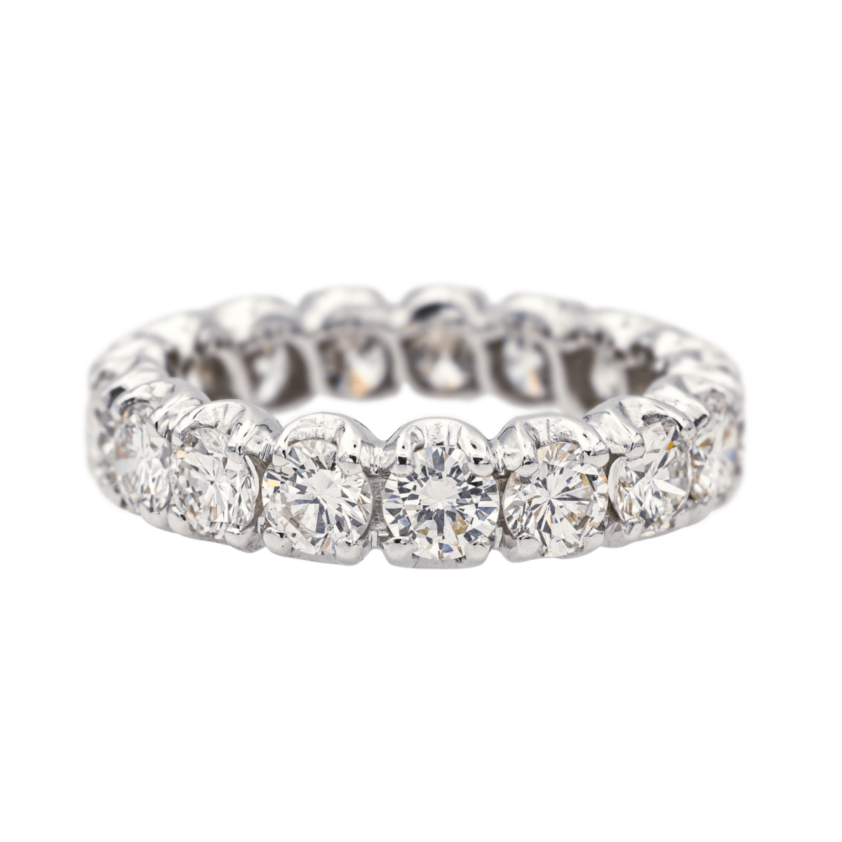 Bague Alliance en or blanc et diamants - Castafiore
