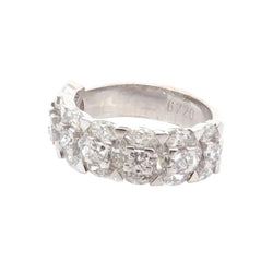 Bague Alliance en or blanc et diamants