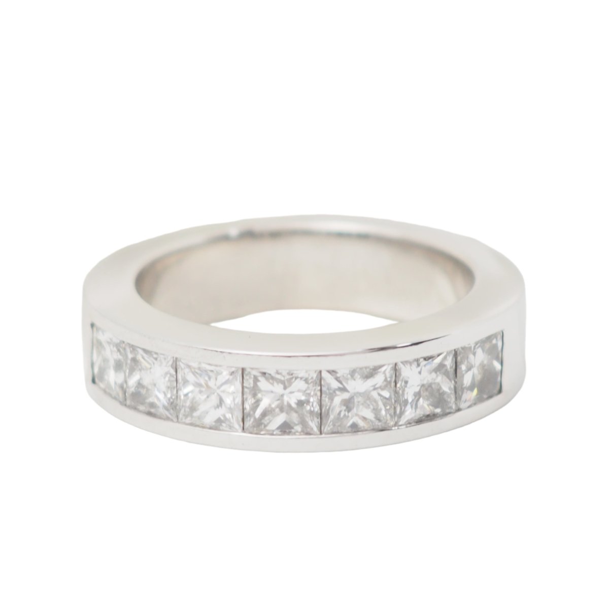 Bague Alliance en or blanc et diamants - Castafiore