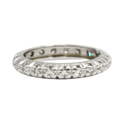 Bague Alliance en or blanc et diamants - Castafiore