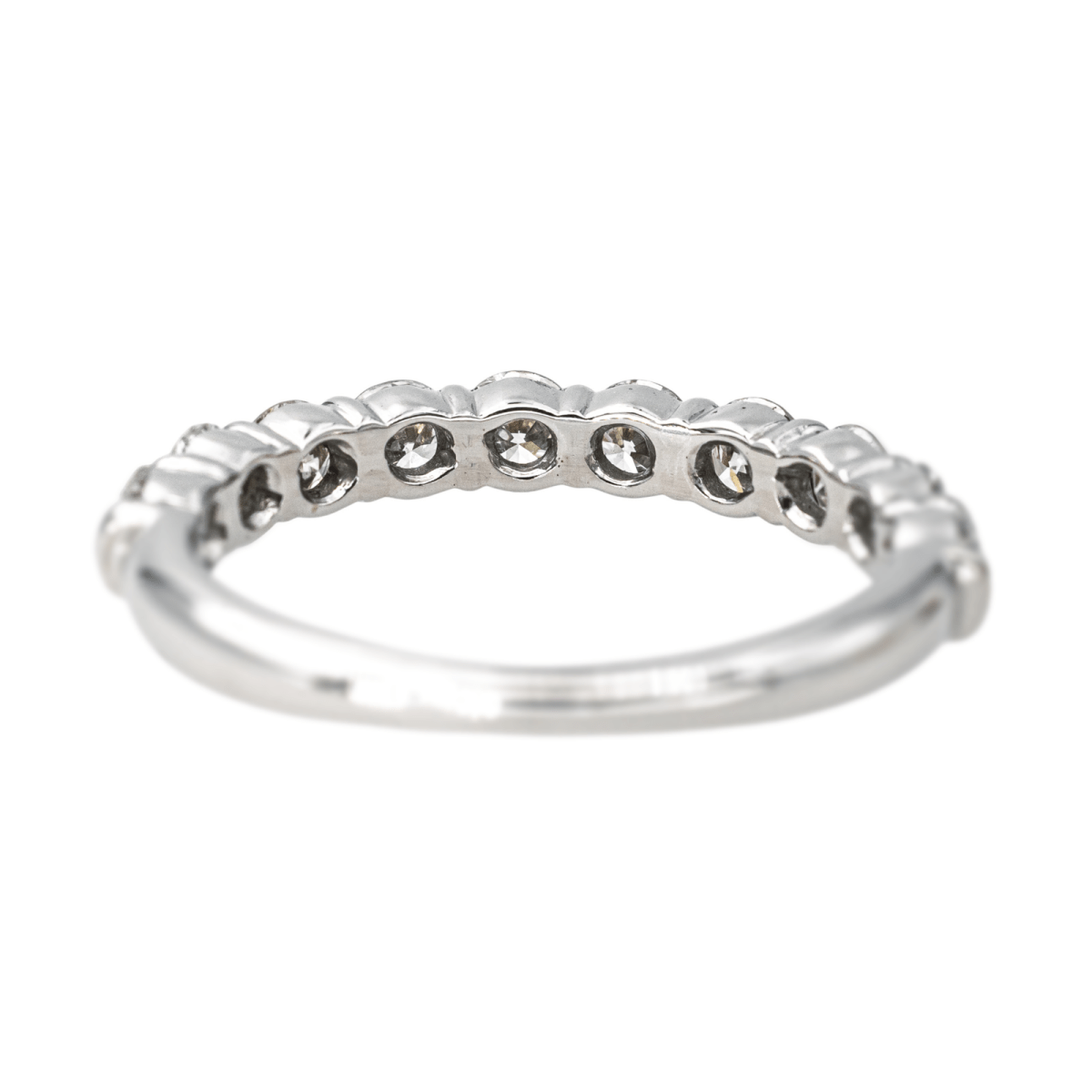 Bague Alliance en or blanc et diamants - Castafiore