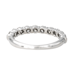 Bague Alliance en or blanc et diamants - Castafiore
