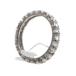 Bague Alliance en or blanc et diamants - Castafiore