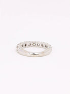 Bague Alliance en or blanc et diamants - Castafiore