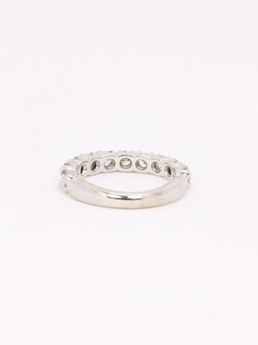 Bague Alliance en or blanc et diamants - Castafiore