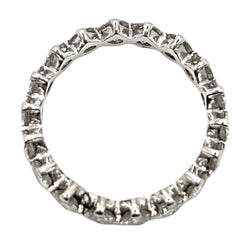 Bague Alliance en or blanc et diamants - Castafiore