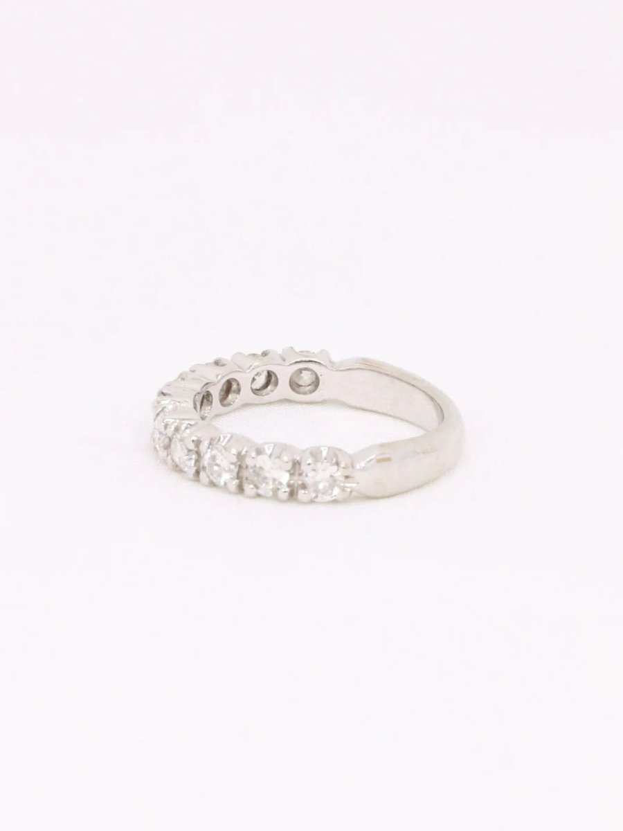 Bague Alliance en or blanc et diamants - Castafiore