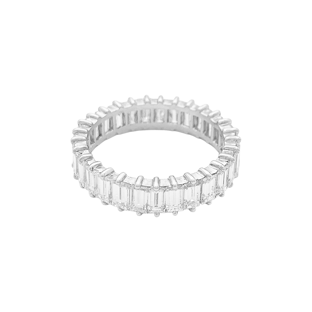 Bague Alliance en or blanc et diamants - Castafiore