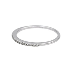 Bague Alliance en or blanc et diamants - Castafiore