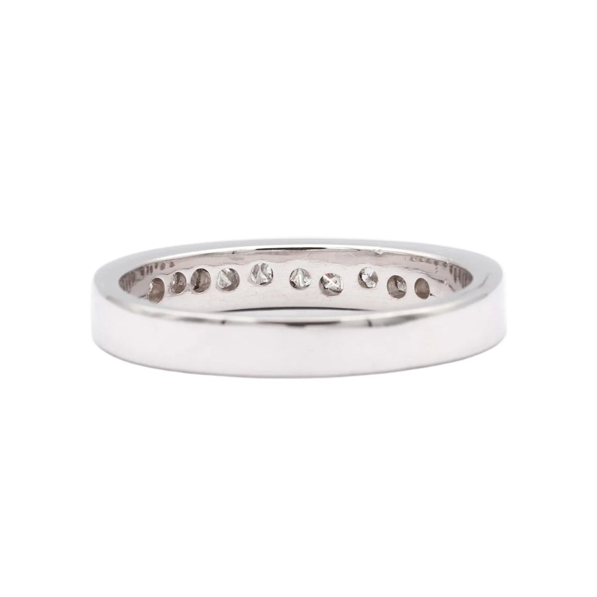 Bague Alliance en or blanc et diamants - Castafiore