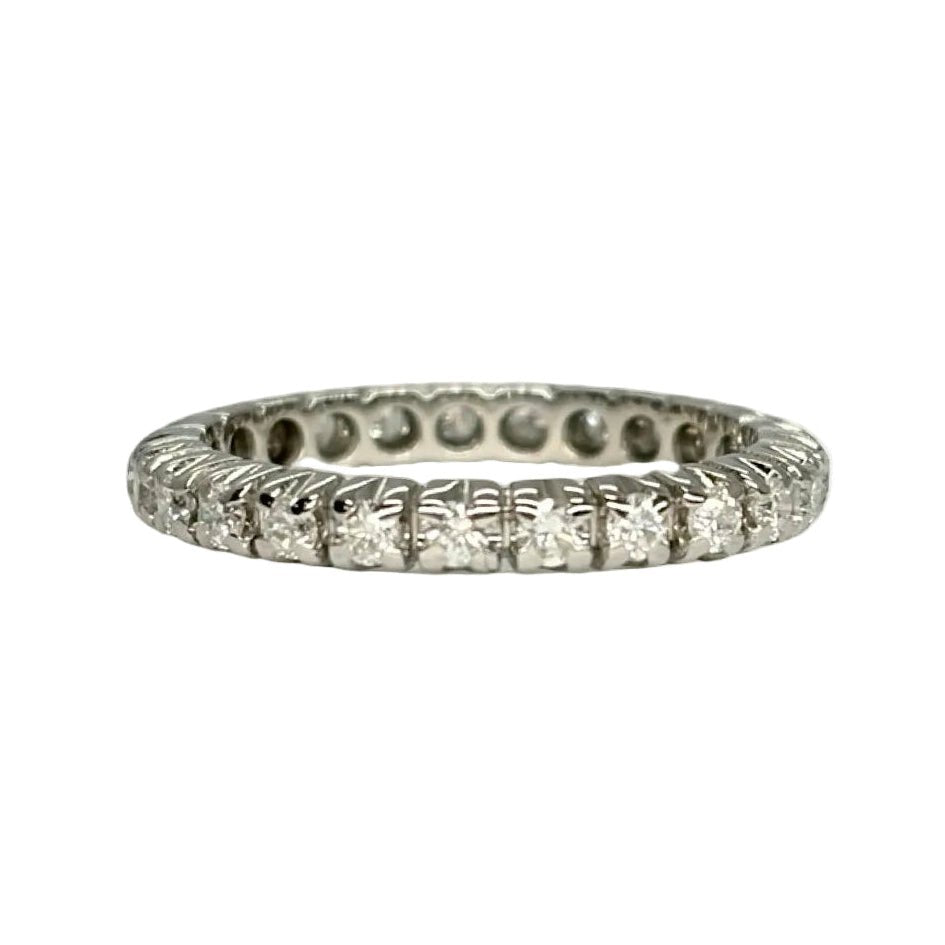 Bague Alliance en or blanc et diamants - Castafiore