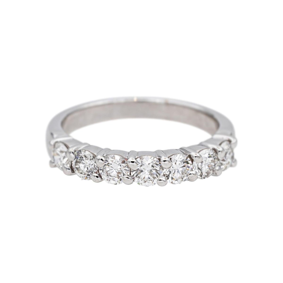 Bague Alliance en or blanc et diamants - Castafiore