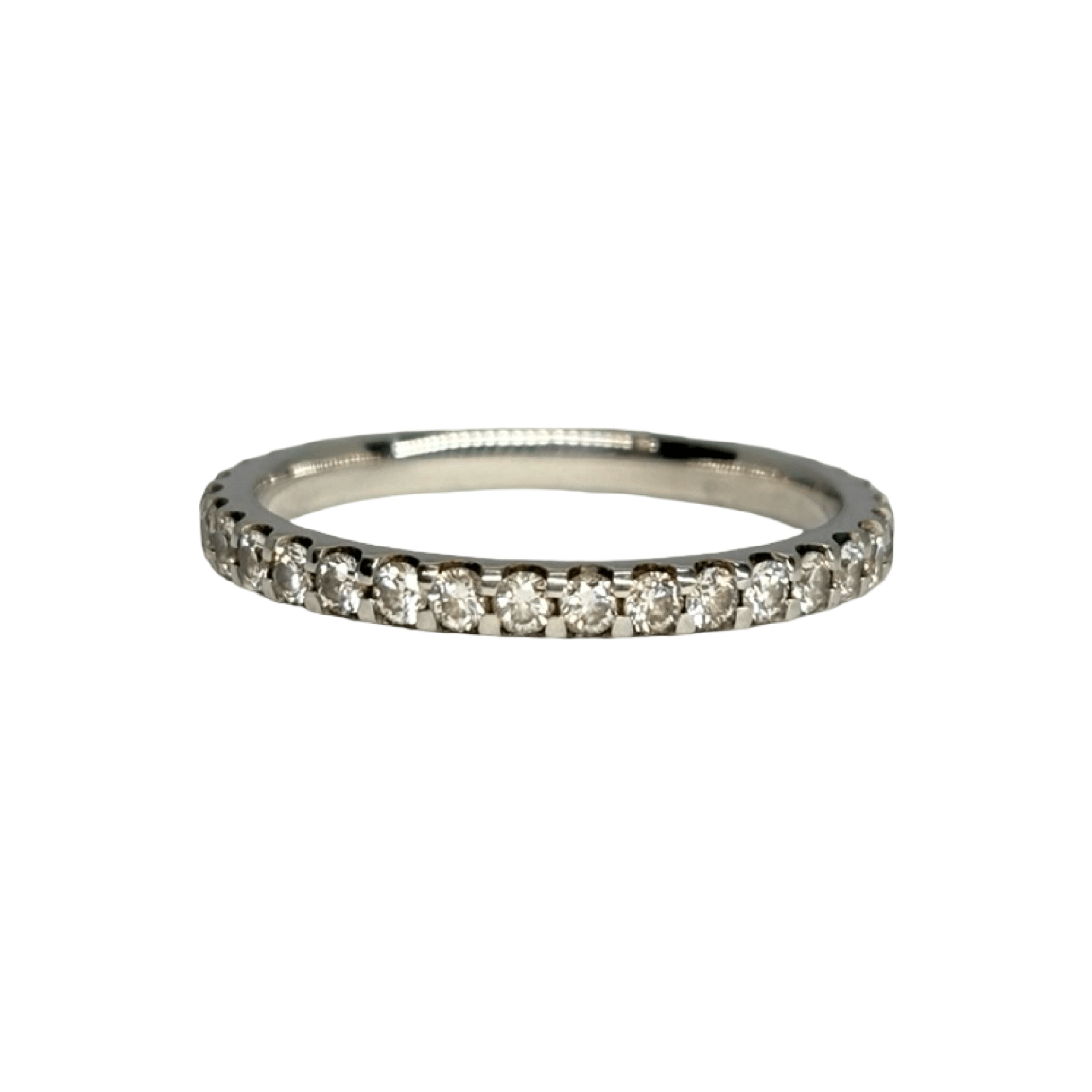 Bague Alliance en or blanc et diamants - Castafiore