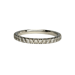 Bague Alliance en or blanc et diamants - Castafiore