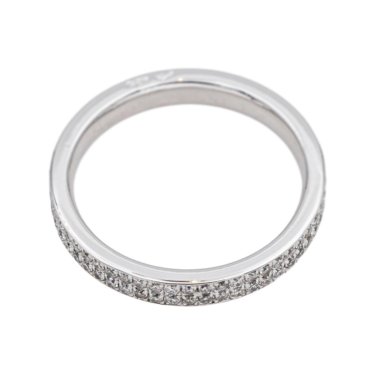 Bague Alliance en or blanc et diamants - Castafiore