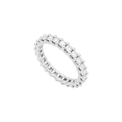 Bague Alliance en or blanc et diamants - Castafiore
