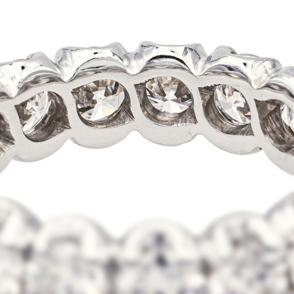 Bague Alliance en or blanc et diamants - Castafiore