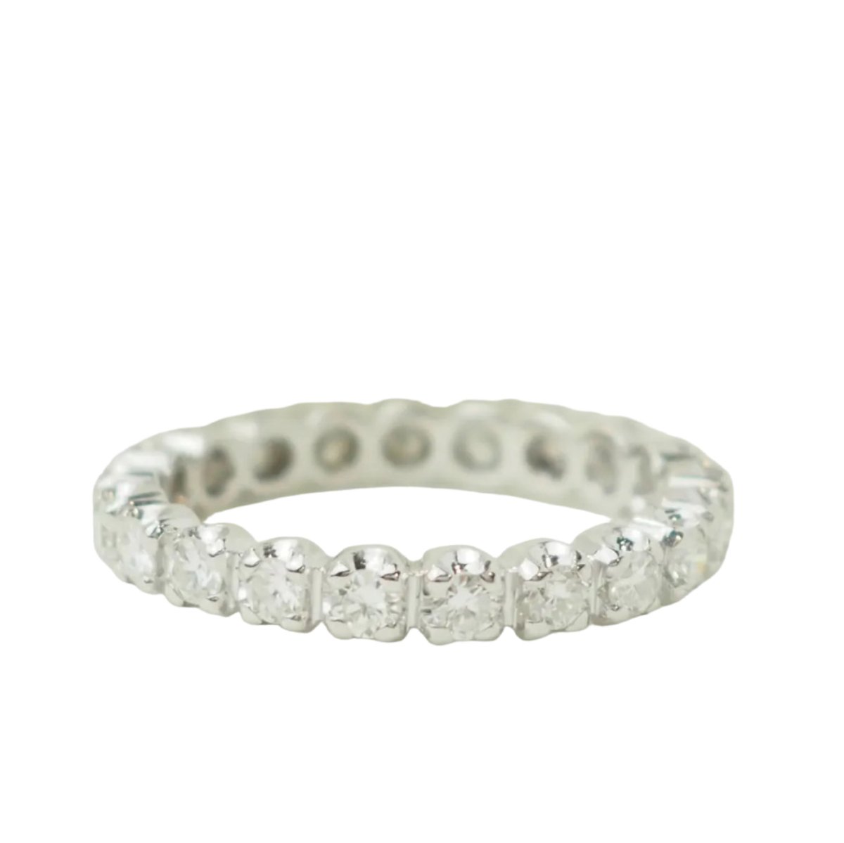 Bague Alliance en or blanc et diamants - Castafiore