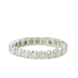 Bague Alliance en or blanc et diamants - Castafiore