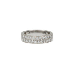 Bague Alliance en or blanc et diamants - Castafiore
