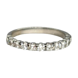 Bague Alliance en or blanc et diamants - Castafiore
