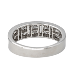 Bague Alliance en or blanc et diamants - Castafiore