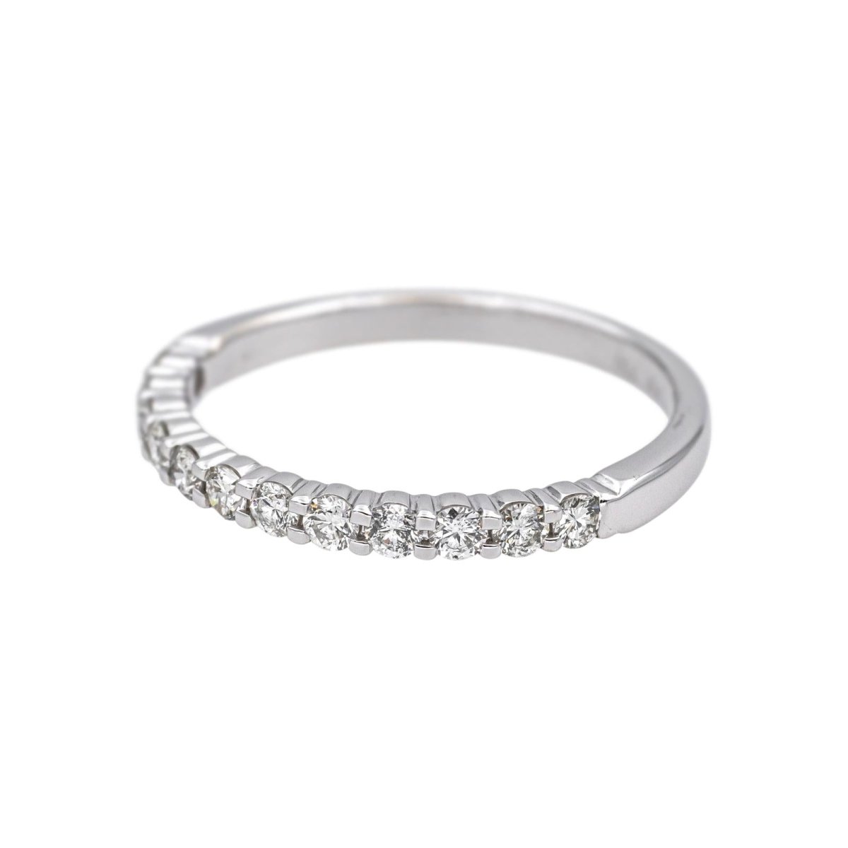 Bague Alliance en or blanc et diamants - Castafiore