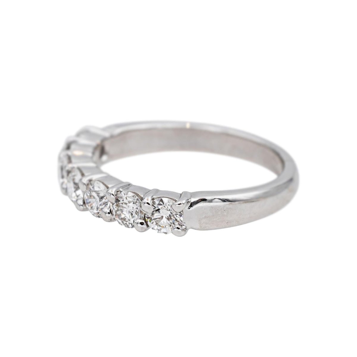 Bague Alliance en or blanc et diamants - Castafiore