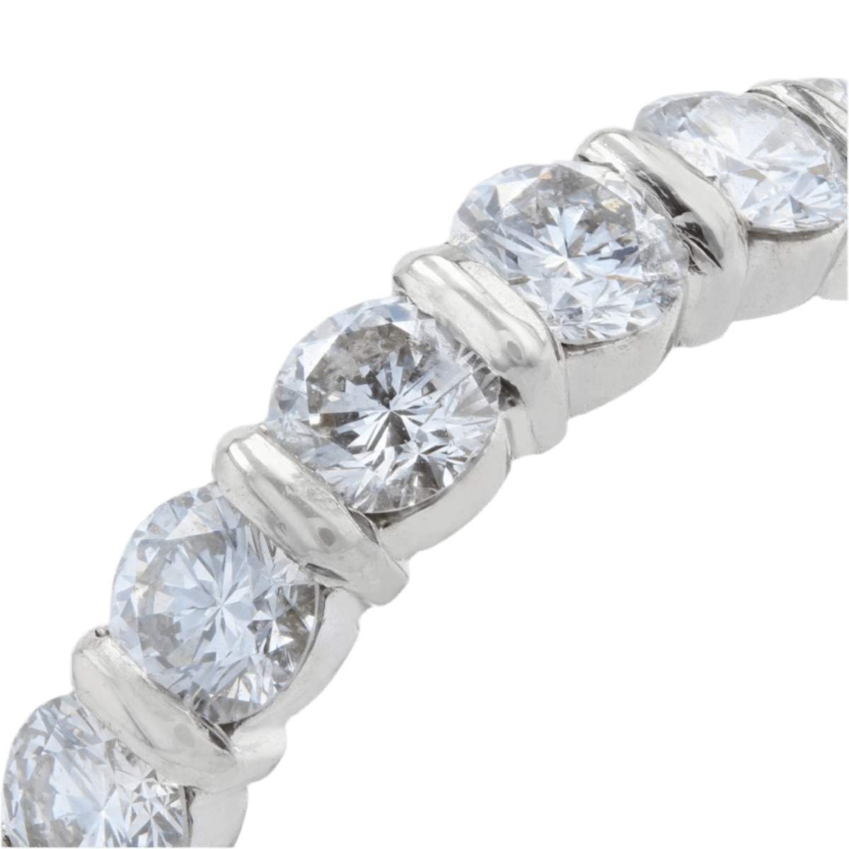Bague Alliance en or blanc et diamants - Castafiore