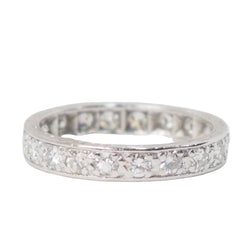 Bague Alliance en or blanc et diamants - Castafiore