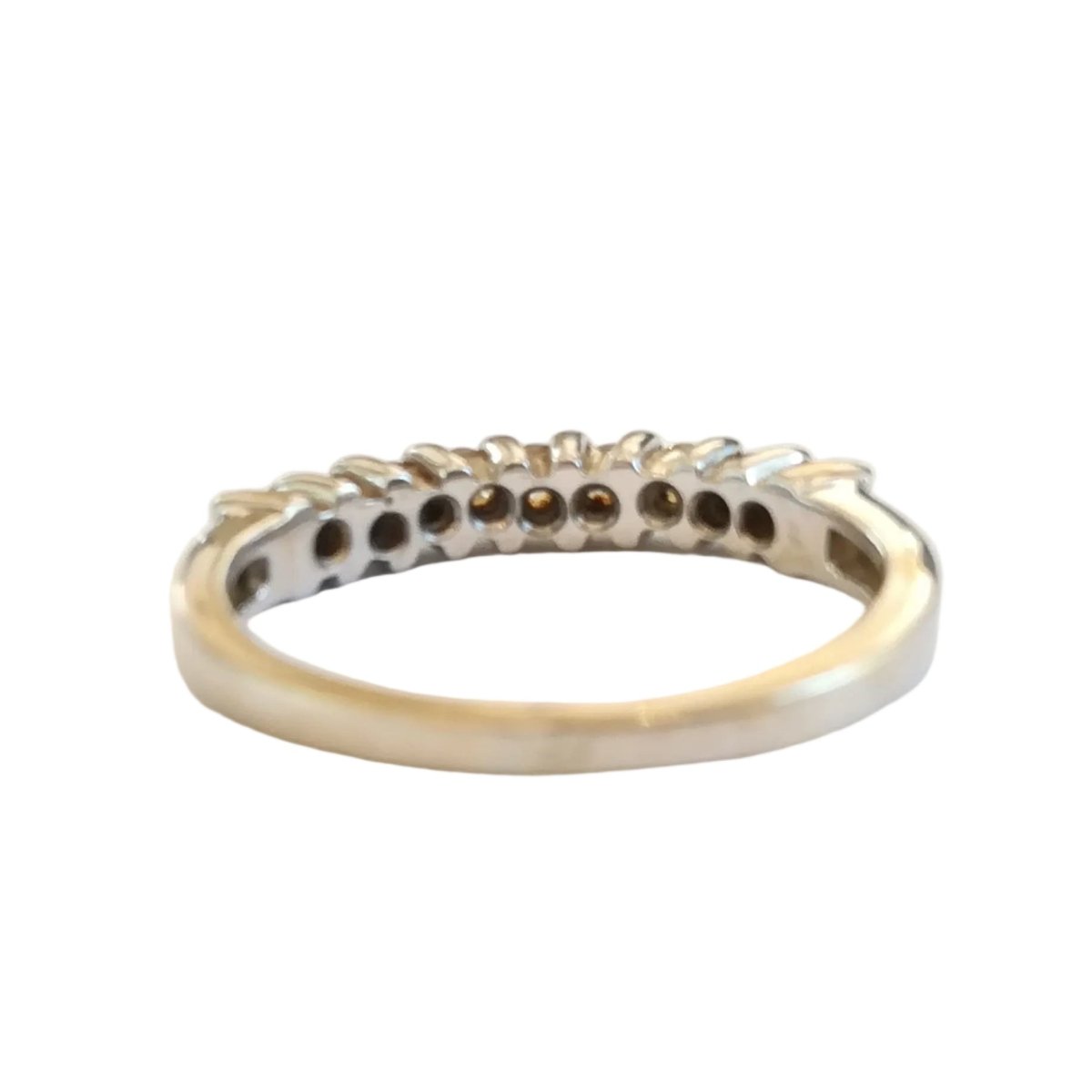 Bague Alliance en or blanc et diamants - Castafiore