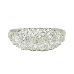 Bague Alliance en or blanc et diamants - Castafiore