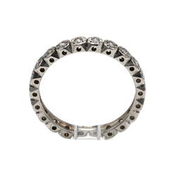 Bague Alliance en or blanc et diamants - Castafiore