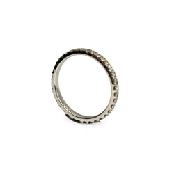 Bague Alliance en or blanc et diamants - Castafiore