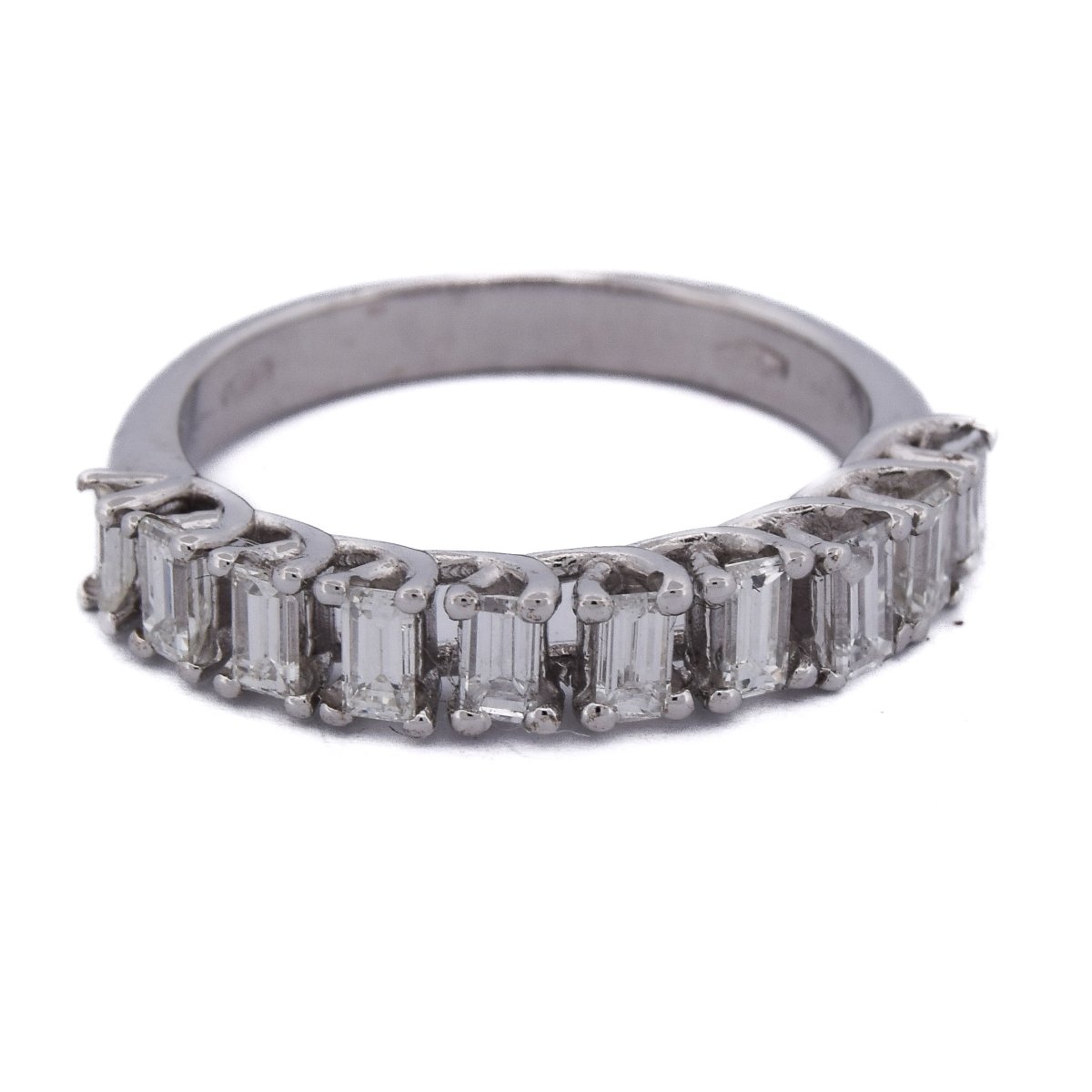 Bague Alliance en or blanc et diamants - Castafiore