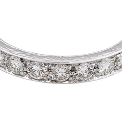 Bague Alliance en or blanc et diamants - Castafiore