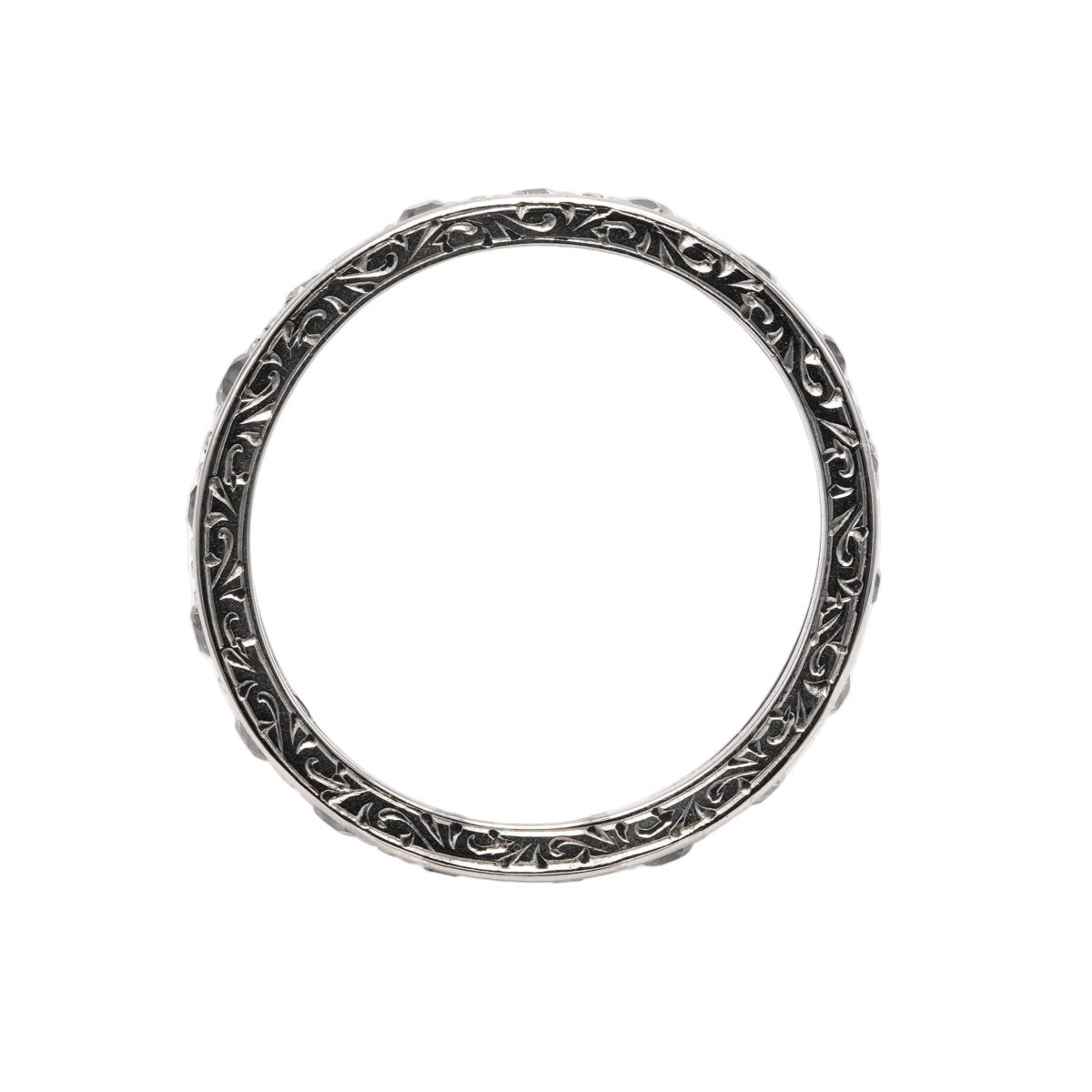 Bague Alliance en or blanc et diamants - Castafiore