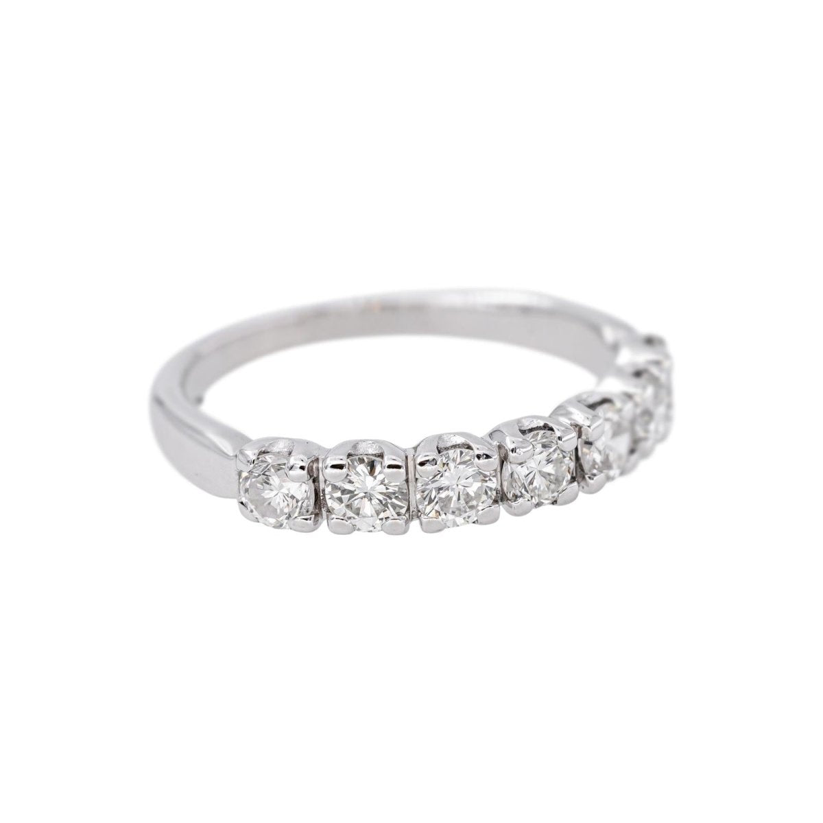 Bague Alliance en or blanc et diamants - Castafiore