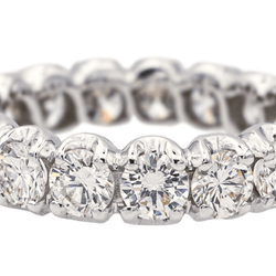 Bague Alliance en or blanc et diamants - Castafiore