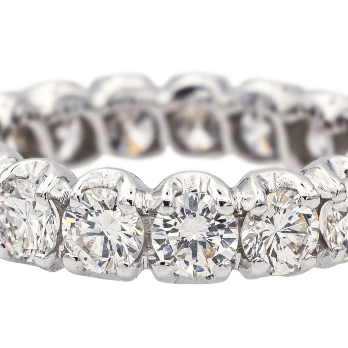 Bague Alliance en or blanc et diamants - Castafiore