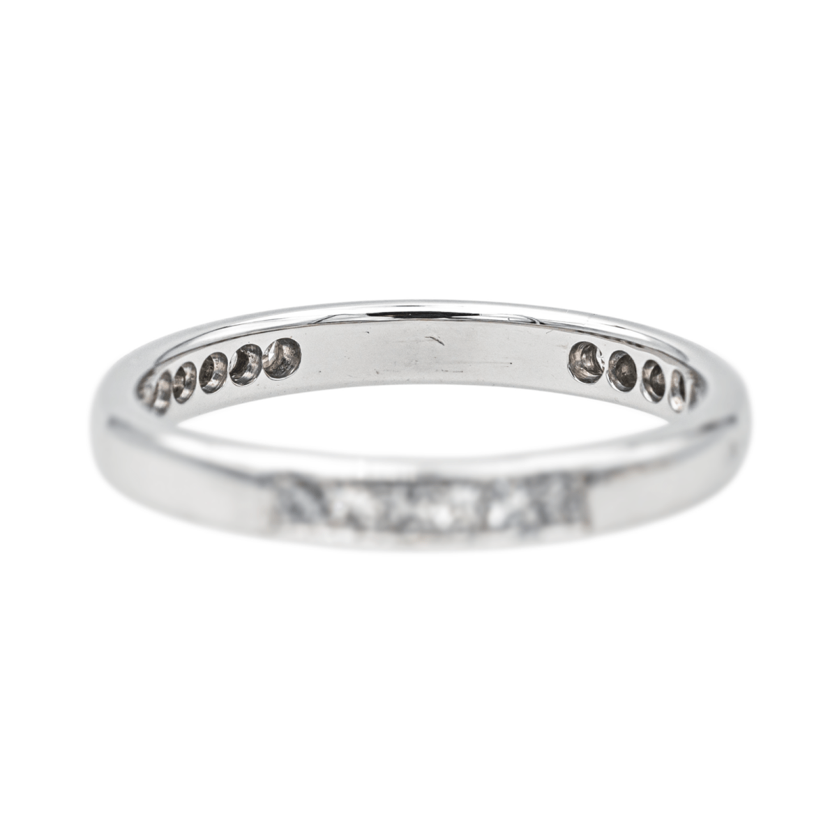 Bague Alliance en or blanc et diamants - Castafiore