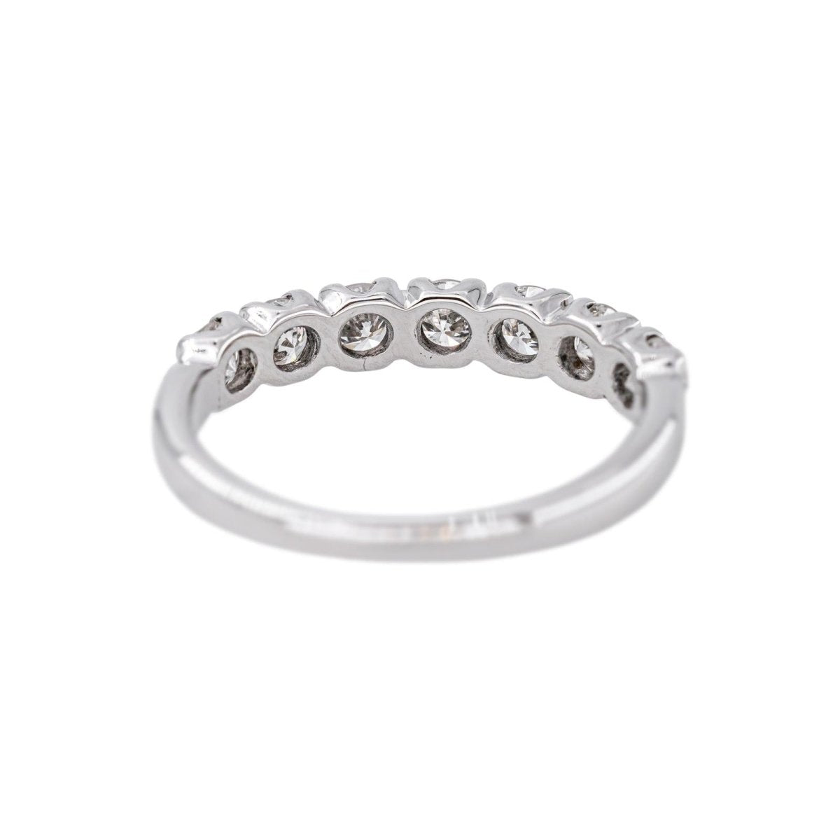 Bague Alliance en or blanc et diamants - Castafiore