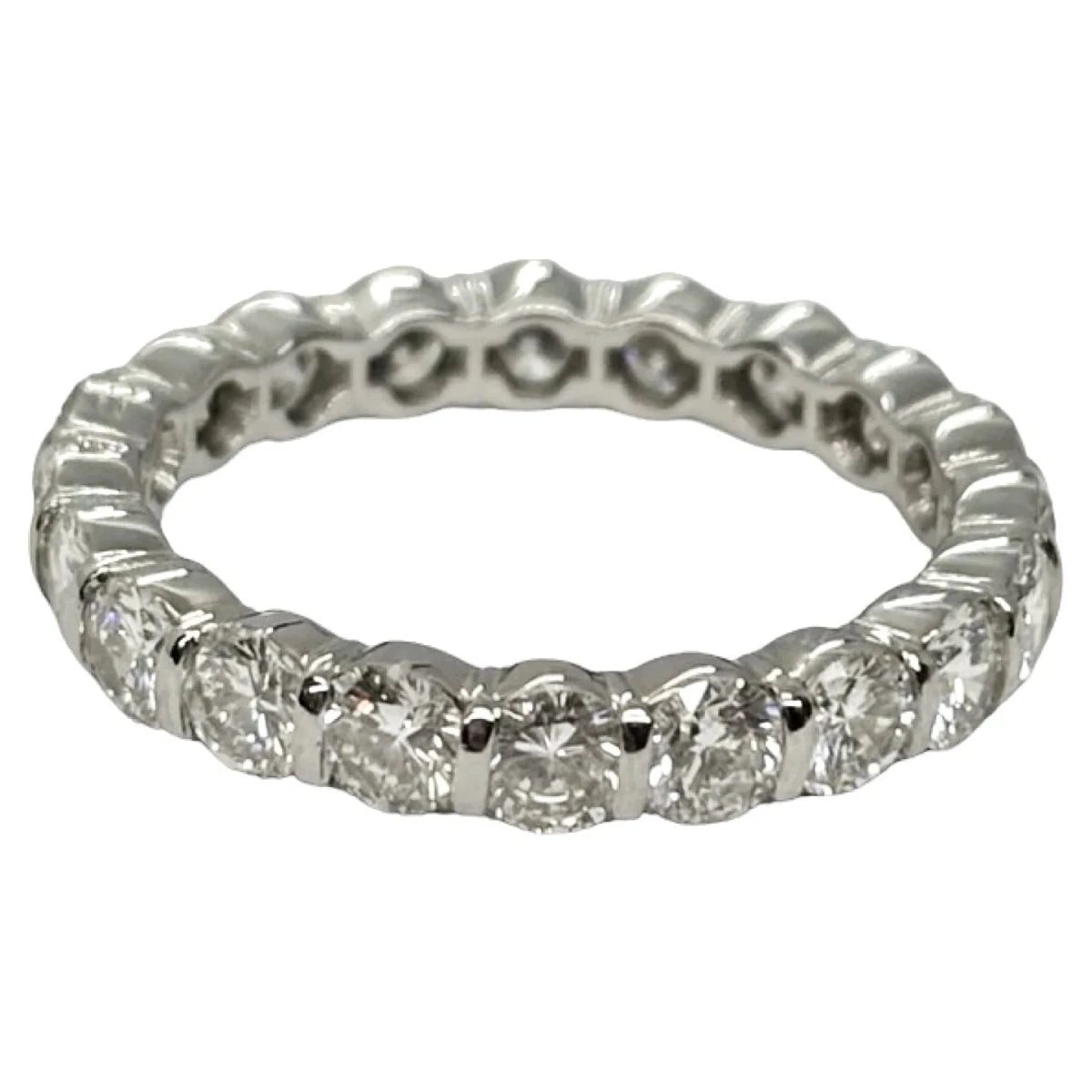 Bague Alliance en or blanc et diamants - Castafiore