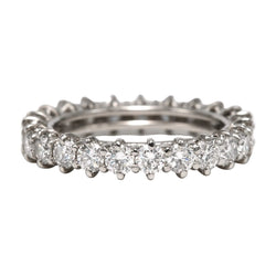 Bague Alliance en or blanc et diamants - Castafiore